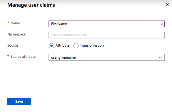 FirstName Attribute