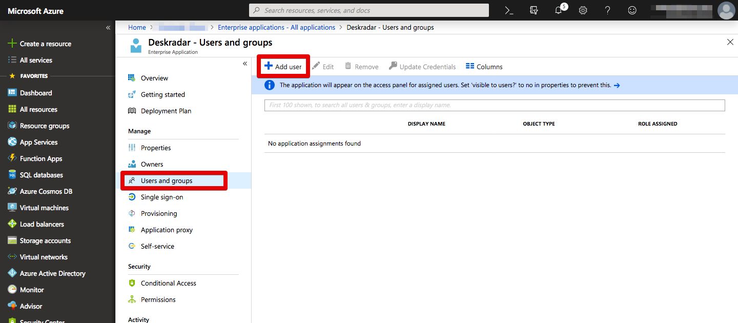 Click Add user